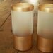 Gold Frost Candleholder Pair