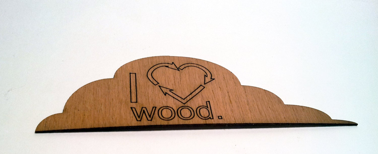 REcycled wood stickers (4 inch models)