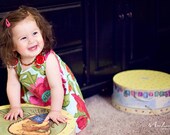 Poppy Punch - Newborn - Girl Gift - Picnic Dress - Infant Dress Pattern - Wedding - Gift for Her- Nursery - KK Children Designs - 3M to 4T