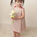 Vintage Hoandstooth - Vintage - Spring - Children Clothing - Baby Girls - Kids Fashion - 60's - Natural Dress - Supply Limited - 3M to 4T