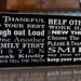 Dream Big Family Rules Subway Art - wooden sign