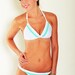 The "Krista" Fully Reversible, WHITE, RACERBACK, halter top bikini