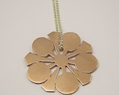 Handmade Sterling Silver Copper Scared Geometry Necklace      Ready To Ship