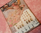 OOAK ACEO ATC collage and ink "Untitled"