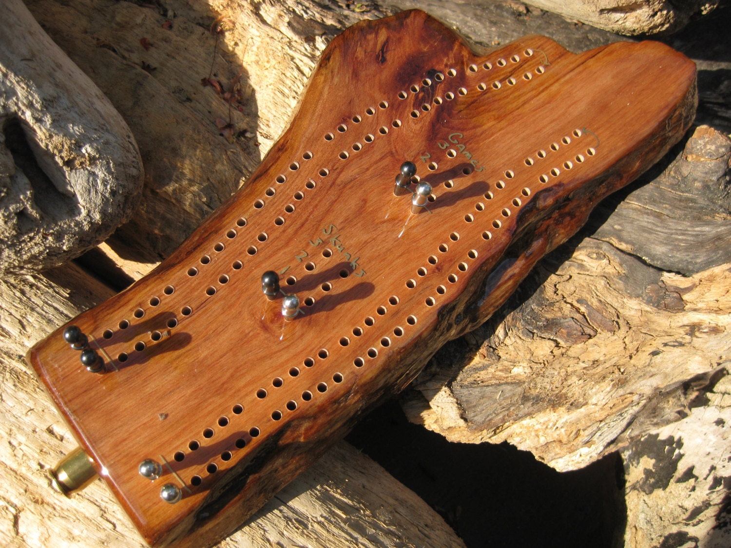 Traveling size Cribbage Board