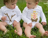 Swanky Baby S'mores Onesies Choose ONE of Three Designs: S'more, Fire Pit, Marshmallows on roasting sticks
