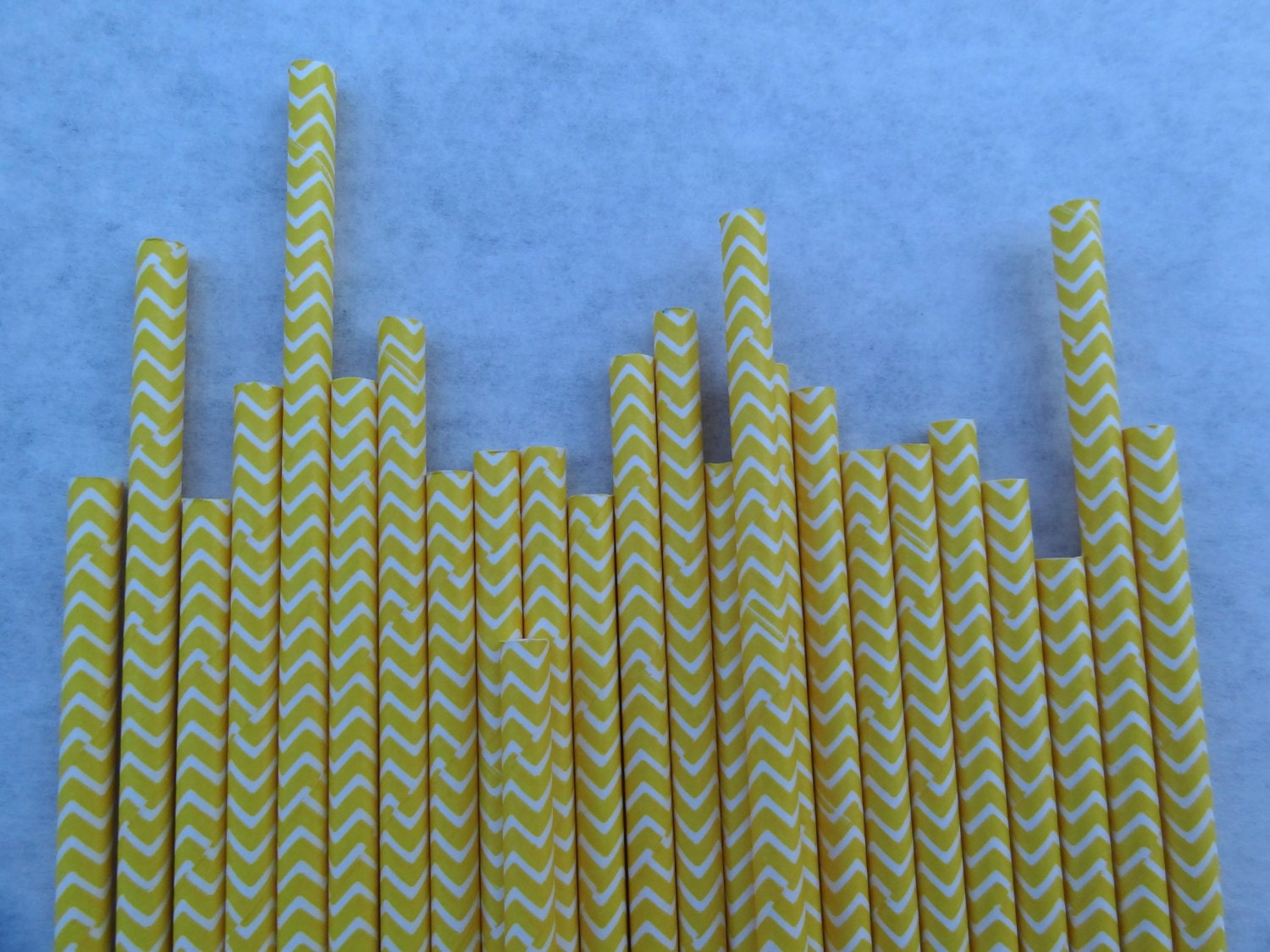 Chevron Paper Straws, Yellow, 50 Pack, Baby Shower Wedding Chevrons Il_170x135