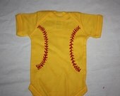 Adorable Softball onesie