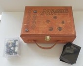 Customized Wood Deck Box Holds 9 Standard Sized Decks for MtG Magic the Gathering