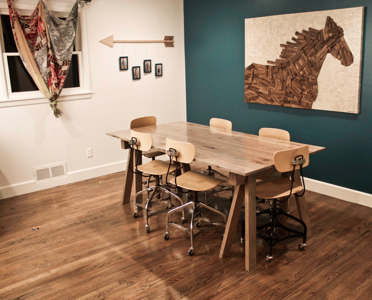 Splayed Leg Trestle Table