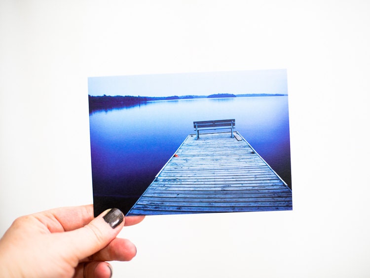 Water Art Note Cards, Set of 4, Fine Art Water Photograph - Blank Nature Greeting Cards