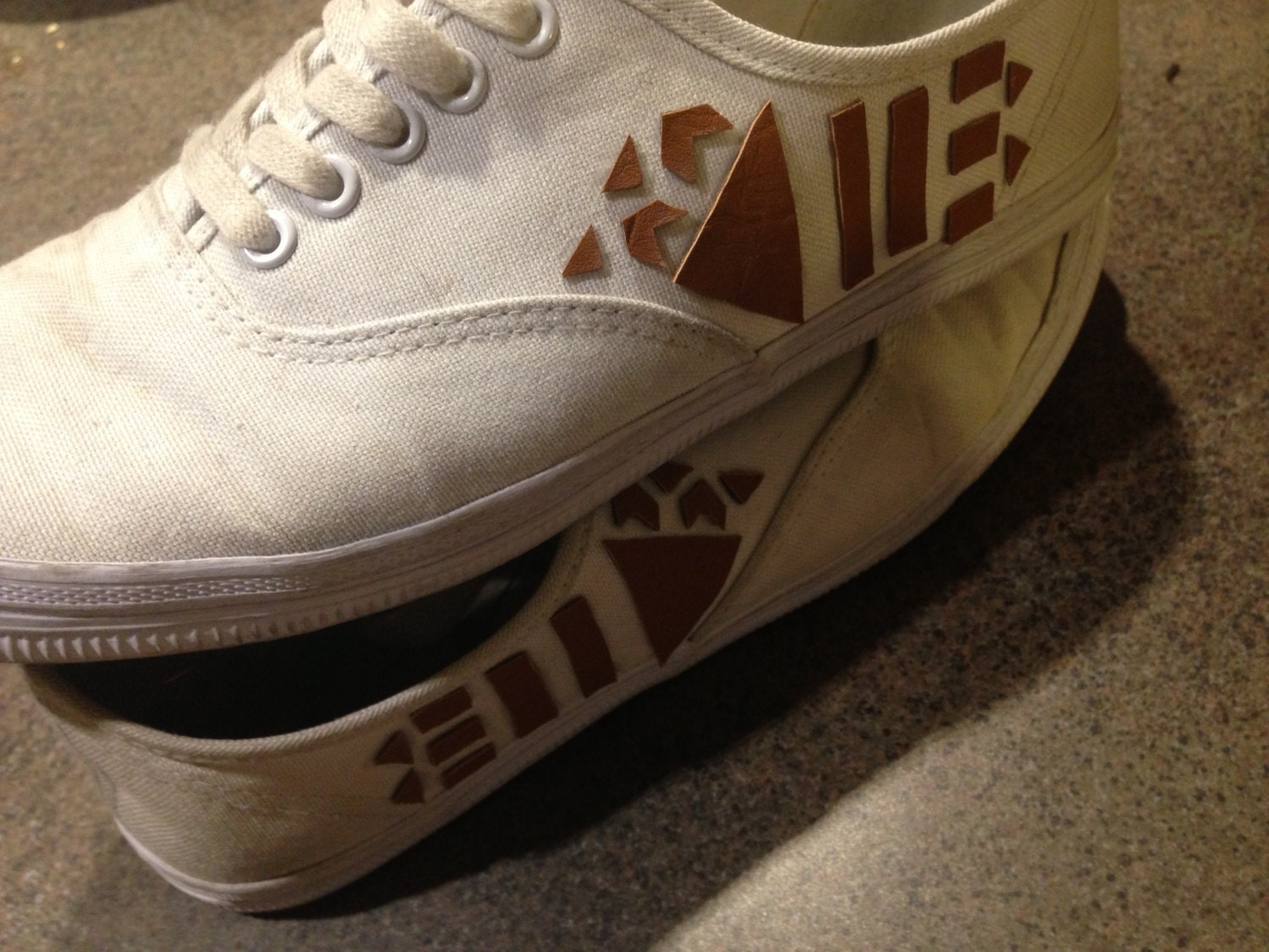 hipster faux leather cutout canvas vans vintage tribal vans