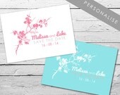 50 Personalised A6 save the date cards