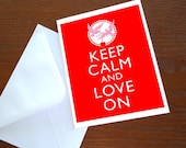 Keep Calm and Love On Valentine Print Poster Card Tag 8x10 inch DIY PIY Printable jpg pdf Digital File Clip Art Instant Download DP78