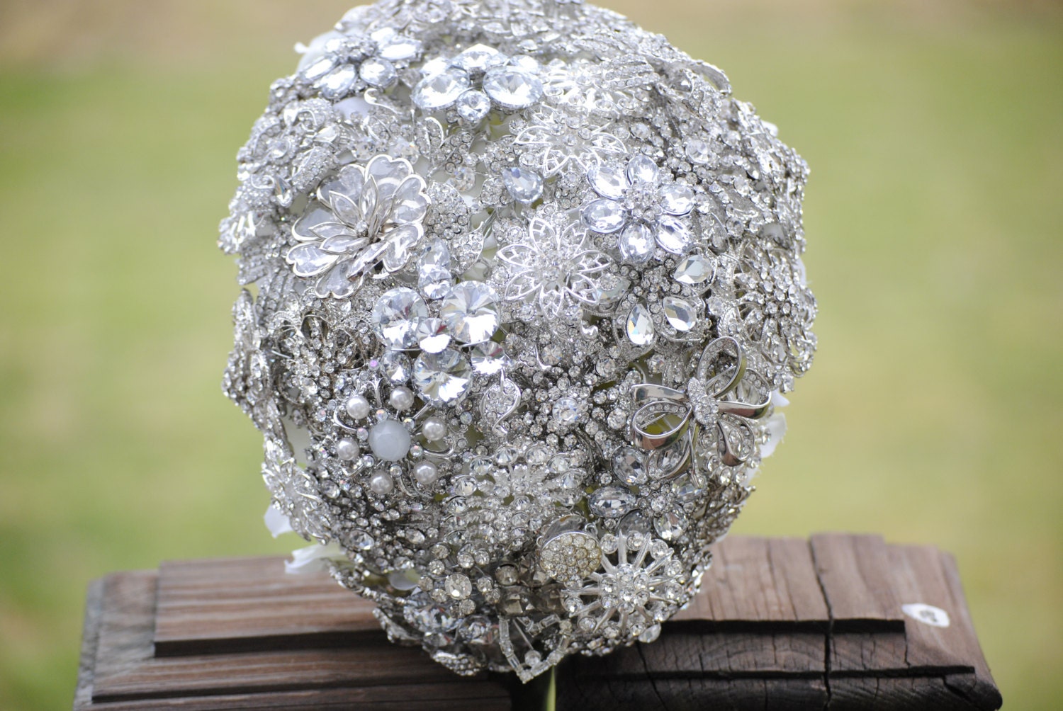 Custom Order Cascading Brooch Bouquets