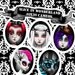 40x30 mm digital collage sheet for cameos and jewelry - Alice in Wonderland original art by Vae Nox