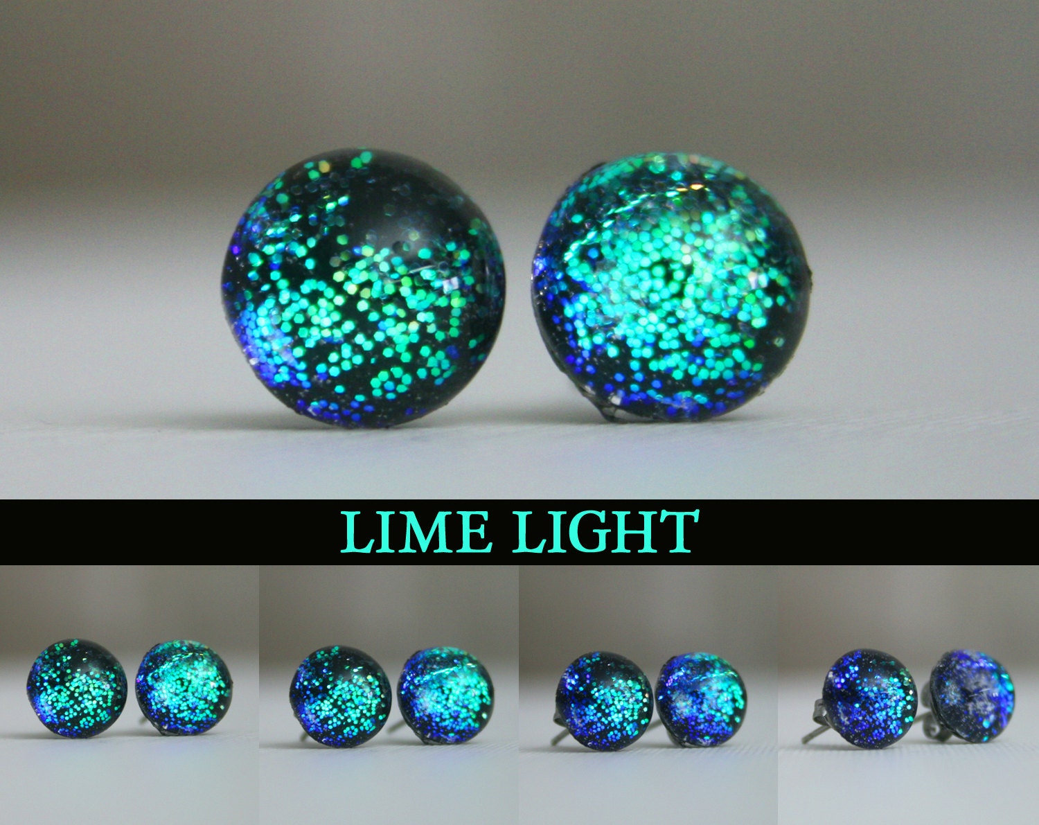 Lime Light 10mm Color Shifting Earrings