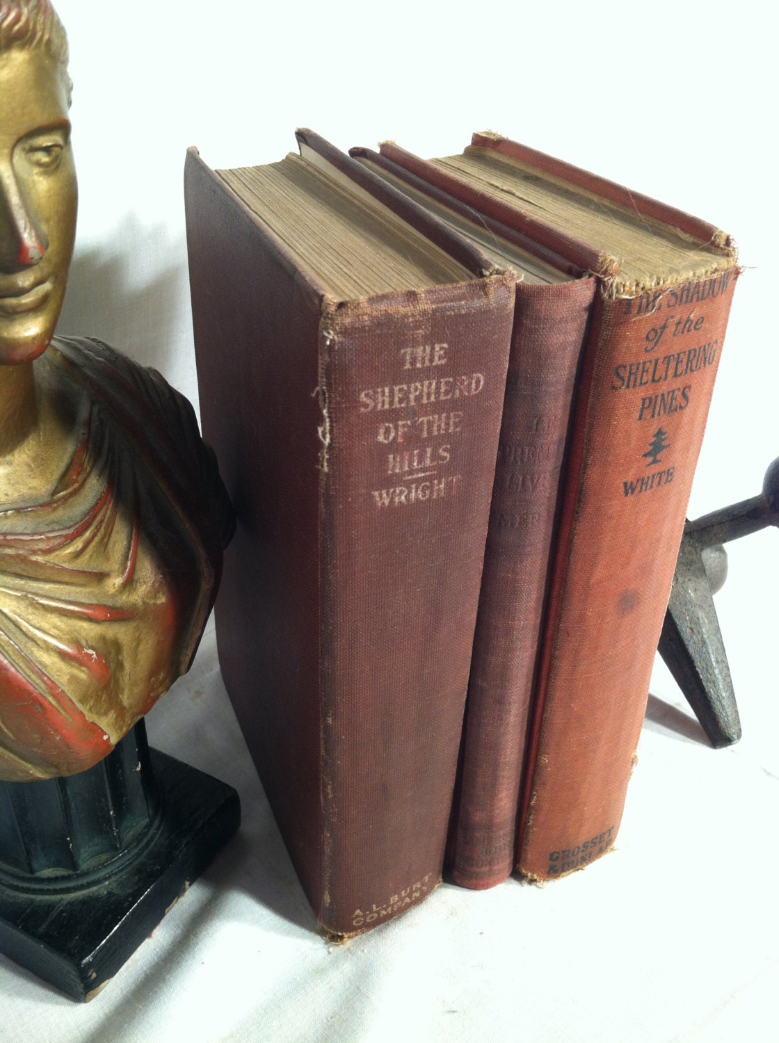 Vintage/Antique Book Bundle Shades of Red