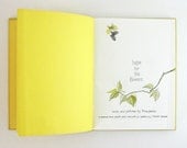 Hope for the Flowers Trina Paulus - Vintage Yellow Hardcover Book - Illustrated Childrens Story Caterpillar to Butterfly