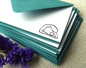 Yoga Set, Asana Stationery Note Cards