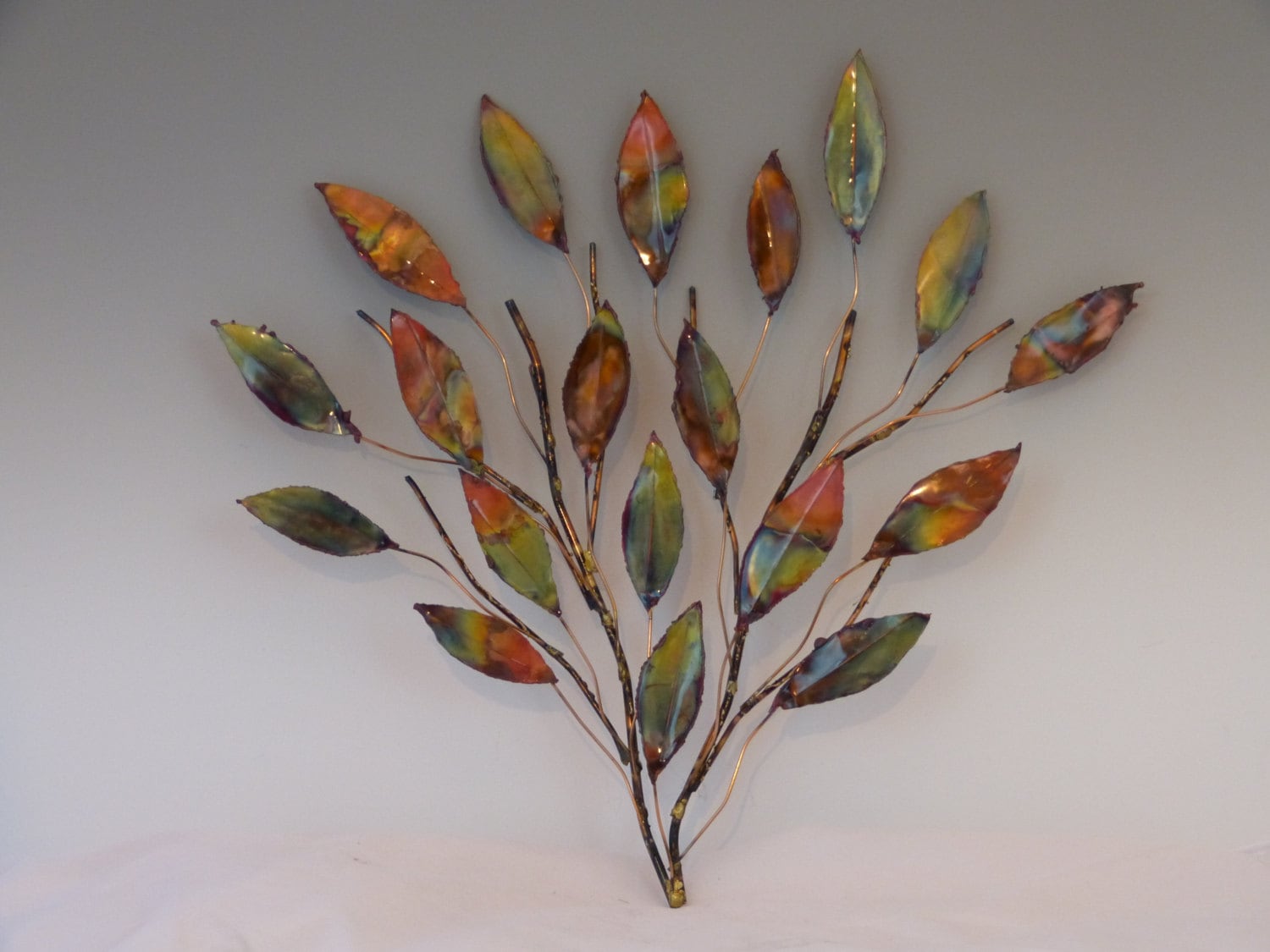 COPPER BRANCH SCULPTURE metal sculpture home by PoffSculptures