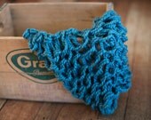 Chunky knit basket stuffer - Teal