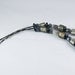 Beaded Necklace in Smoke, Silver and Black