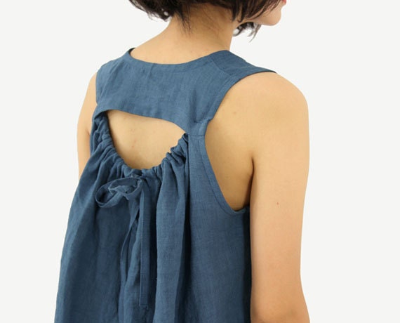 Linen Dress Womens Dresses Special Back Sundress Summer Dress Lace Dress