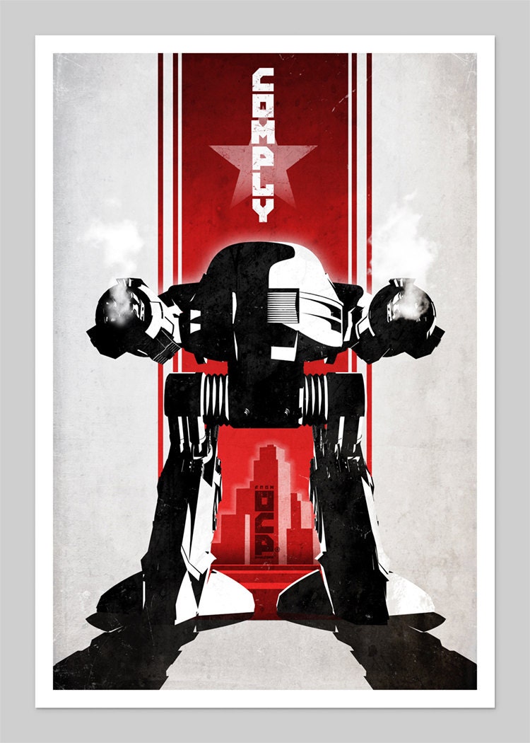 Robocop Inspired 13x19 Inch Movie Print