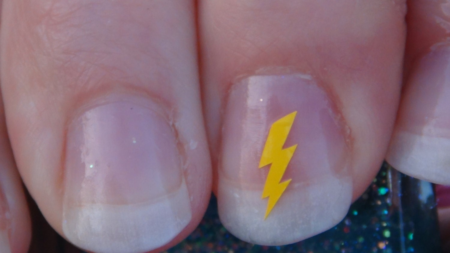 LIGHTNING BOLT Nail Art Decals Style 2 Set of 20 Vinyl Stickers Applique Manicure Pedicure Party Event Accessories Style 2