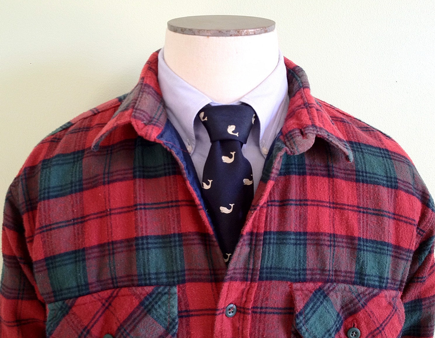 Vintage Men's LL Bean Insulated Flannel Tartan Shirt Jacket -- M Medium L Large