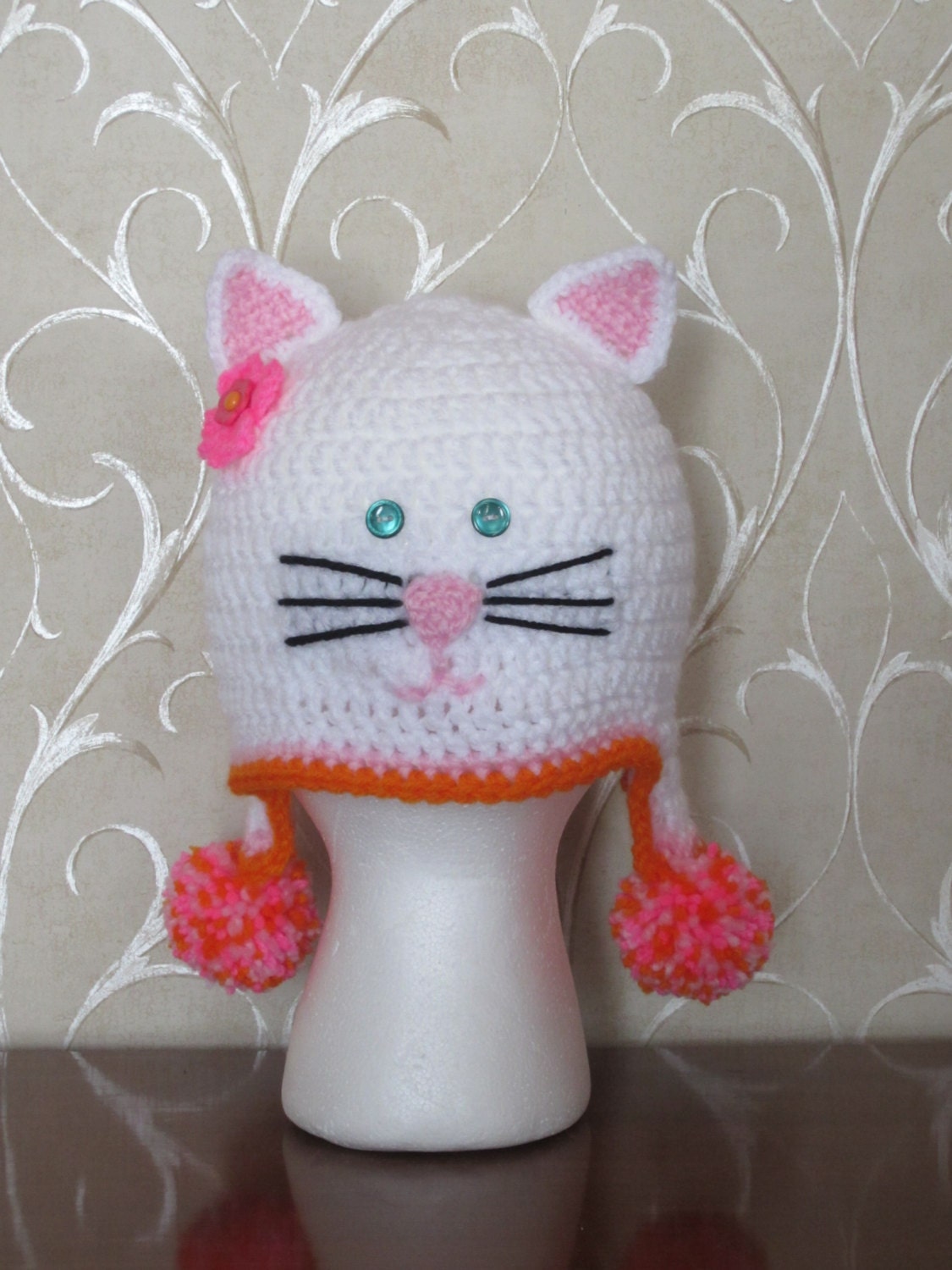 KITTY CAT HAT. Cute Cat Hat for Cat Lover.