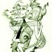 Tea Time Front (original drawing print)