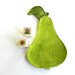 Ceramic Pear Plate Green Dish Fruit Spoon Rest Eco Friendly Material