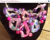 50% OFF SALE Druzy Necklace by Amanda Lynne LUXE