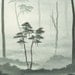 Original Landscape Painting, Misty Forest Painting, Misty Landscape Fine Art, Foggy Trees Art, Acrylic Art, Grey Art, Gray Art, Fog, 18 X 24