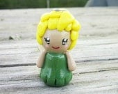 Tinkerbell Necklace - Handmade Polymer Clay Charm - Disney Inspired Charm - Peter Pan Inspired Charm