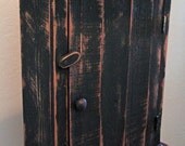 Primitive wall cabinet, Primitive kitchen cabinet, Primitive jelly cupboard, French Country wall cabinet, Antique style wall shelf