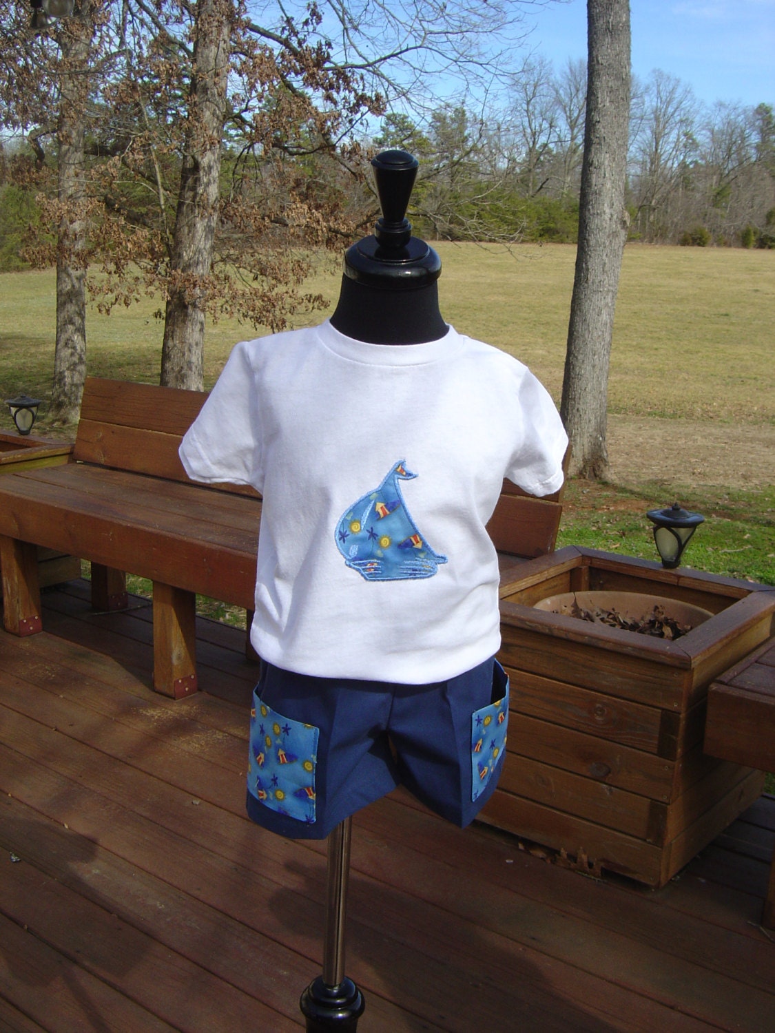 Nautical Theme tee and shorts