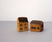 Miniature Rustic Cottages, Ceramic Houses