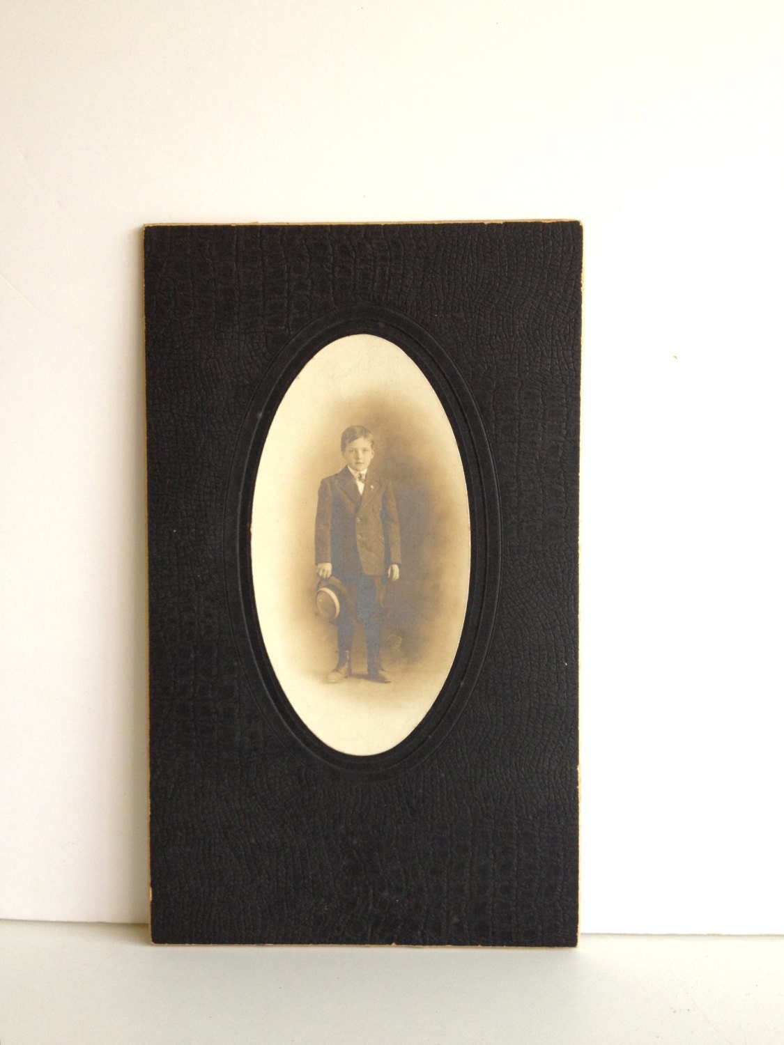 Vintage Portrait of Boy in a Bow Tie 1800s