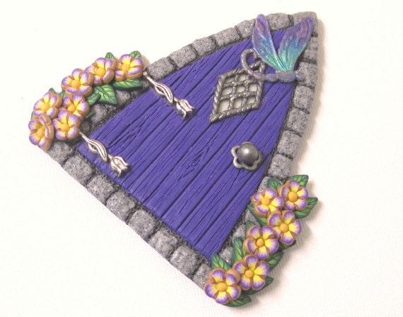 Violet Fairy Door Magnet