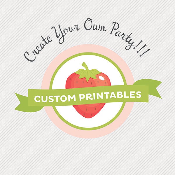 Ultimate Custom Party Printable Set Il_570xn