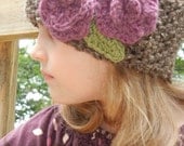 Ear Warmer Headbands with Flower or Heart Accents