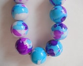 Artist Purple And Blue Necklace