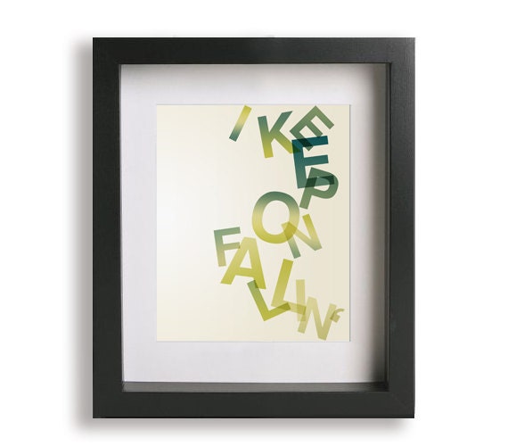 Fallin' / Alicia Keys - Music Lyric Art Print