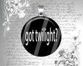 Got Twilight - Twilight Addict - 1 Inch Glass Circle Pendant Necklace
