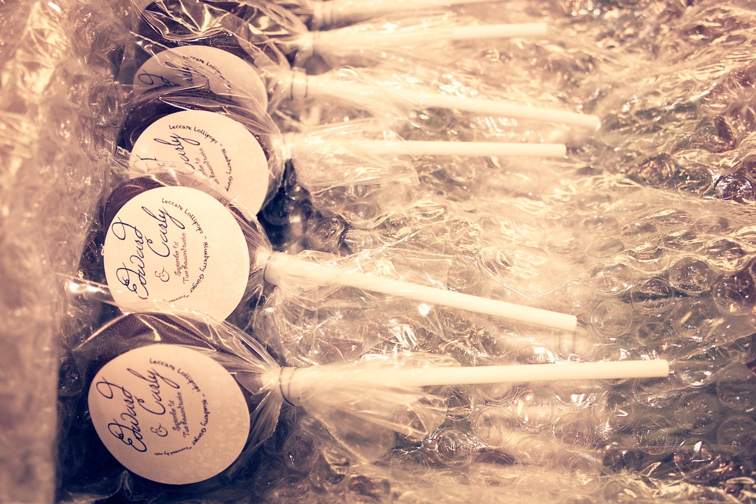 Watermelon & Pink Peppercorns - 1/2 Order : 3 Gourmet Lollies - Custom Labels for any Event