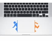 Portal Vinyl Decal / Sticker for the Macbook Trackpad - Trackpad decal - MacBook Decal or Car Decal