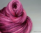 Handpainted yarn - Interstellar Sock "Dark Matter" - 50/50 Merino wool / silk fingering weight